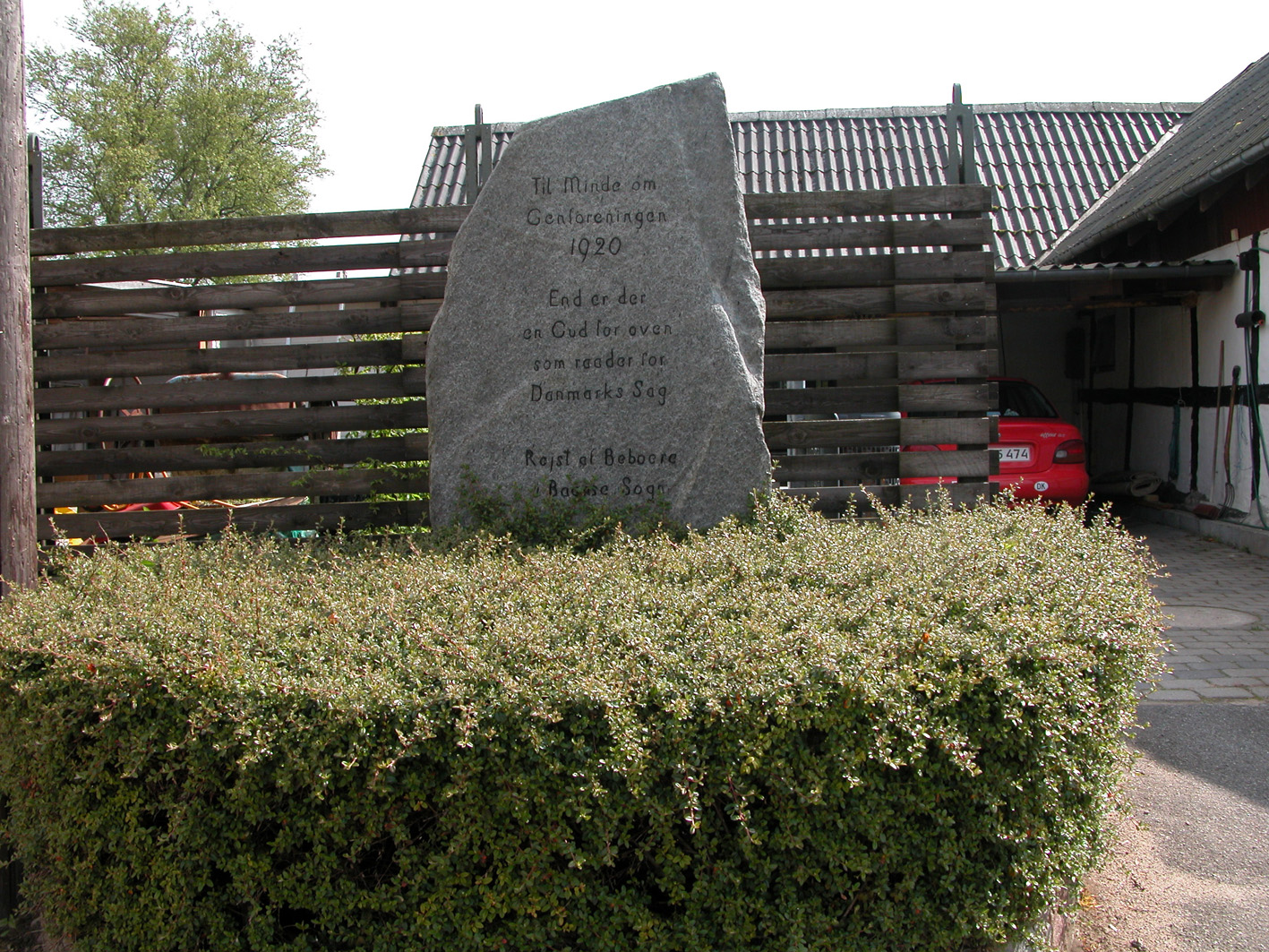 Genforenings-stenene i kommune – Præstø Lokalhistoriske Arkiv